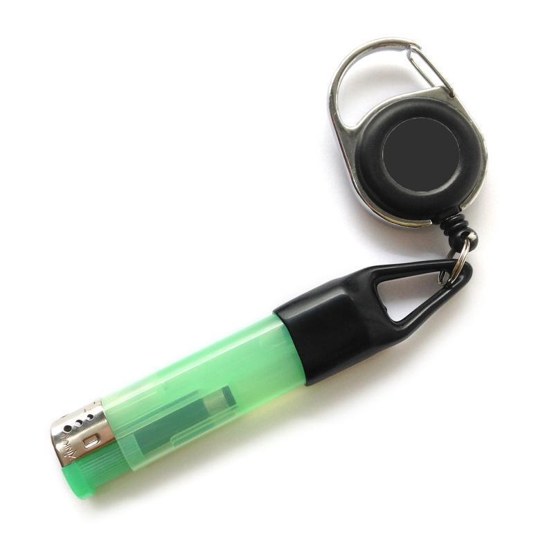 2 Pcs lighter Leash Retractable Keychain Holder Cover Durable Plastic Key Ring