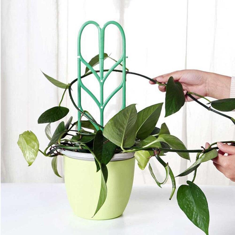 Leaf Shape Garden Trellis for Climbing Potted Plant Support (3pcs Hard)