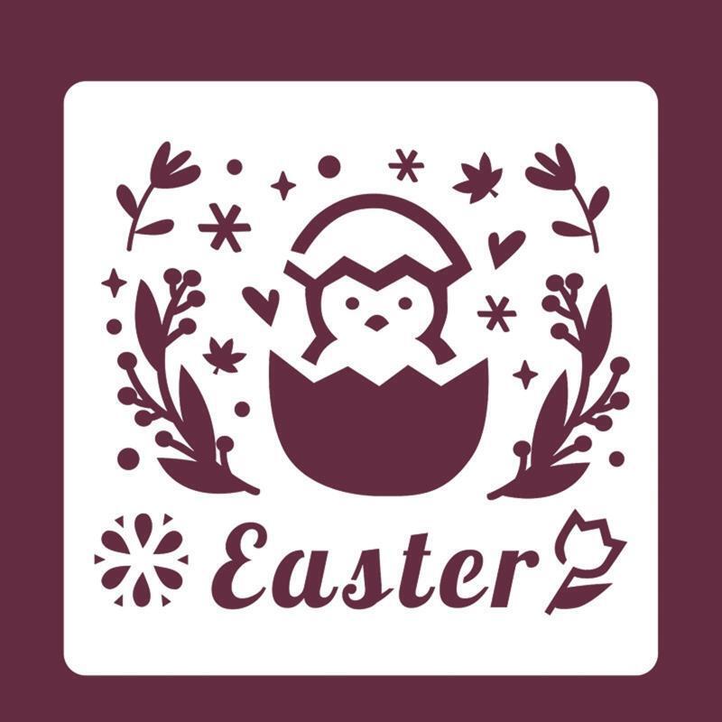 15Pieces Easter Painting Template Drawing Stencil for DIY Craft Furniture Decors