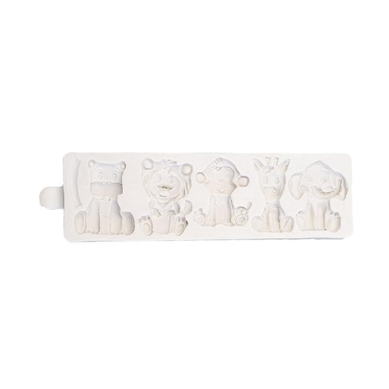Soap Molds Silicone Craft Mold Handmade Exquisite Animal Lion Monkey Elephant