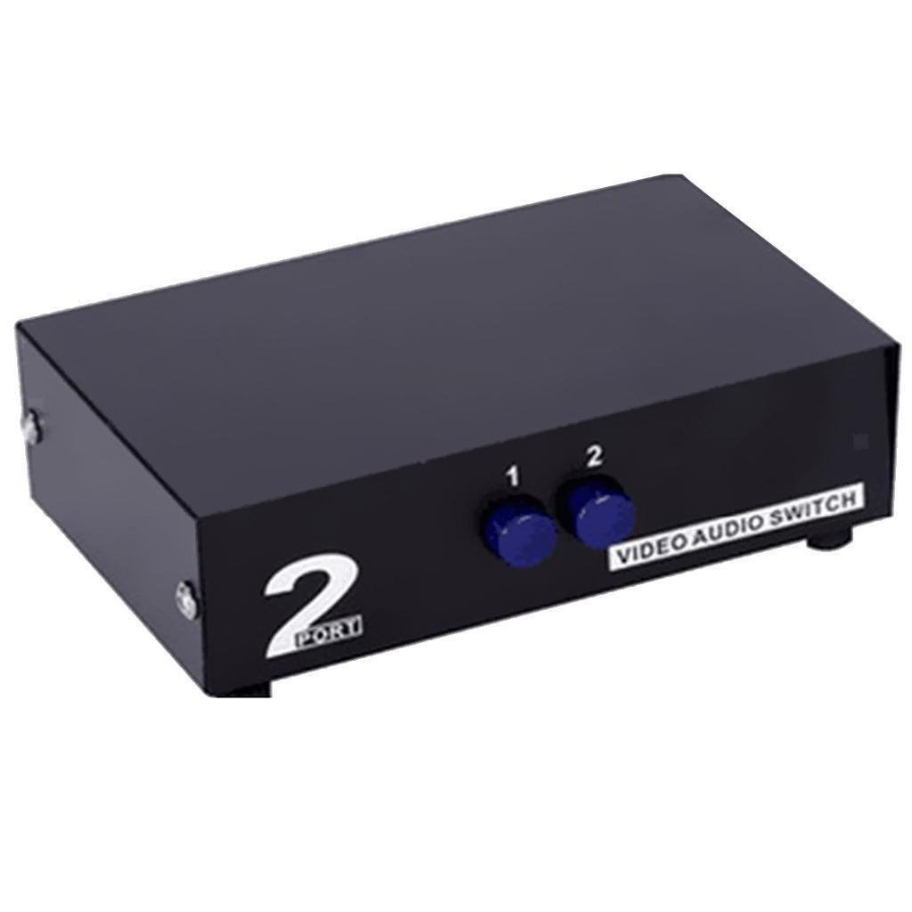 Port RCA Audio And Video Composite AV Switcher Selector Distributor  for DVD, ,