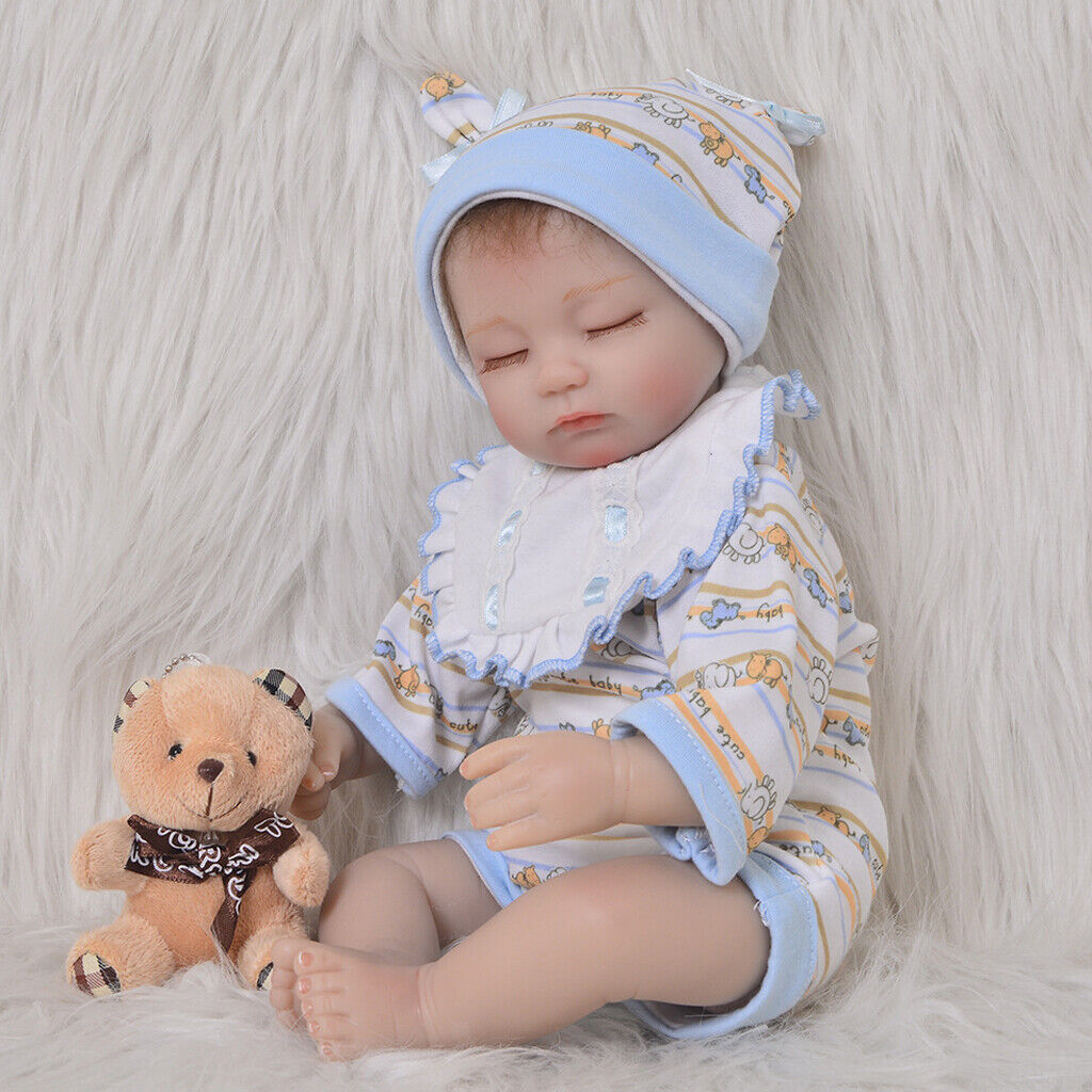 Newborn  Clothes for 17-18inch    boy Rompers Jumpsuit Bib