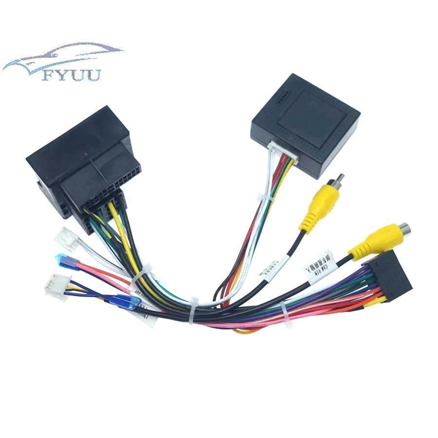 16 Pin Android Radio Wiring Harness w/Canbus For Peugeot 3008/2008 Citroen C4 C5