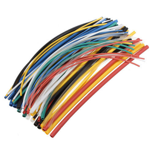 5size 70pcs Assortment 2:1 Heat Shrink Tubing Tube Sleeving Wrap Wire Cable Kit