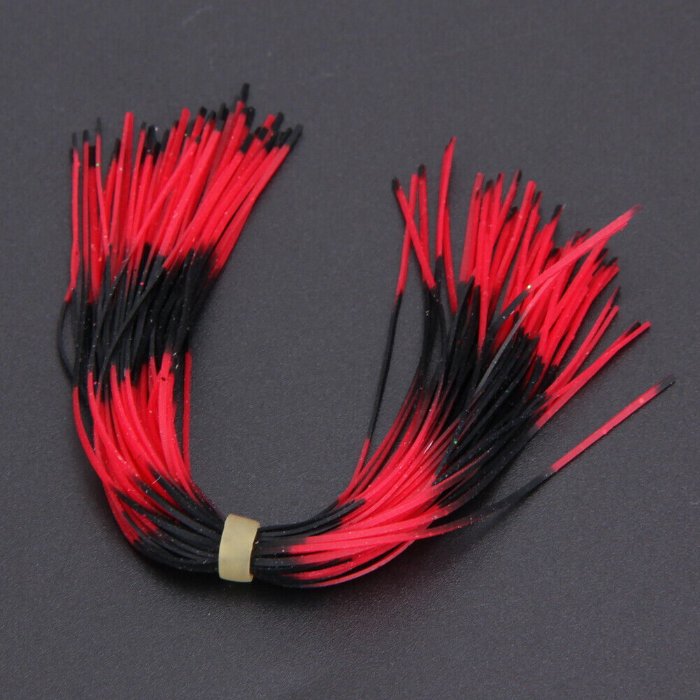 12 Bundles Silicone Legs Barred Color Flake Squid Lure Thread