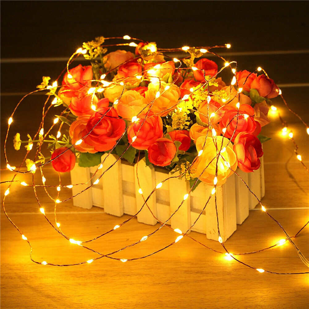 100 LED Solar Light Outdoor String Lamp Fairy Waterproof Garland Decor