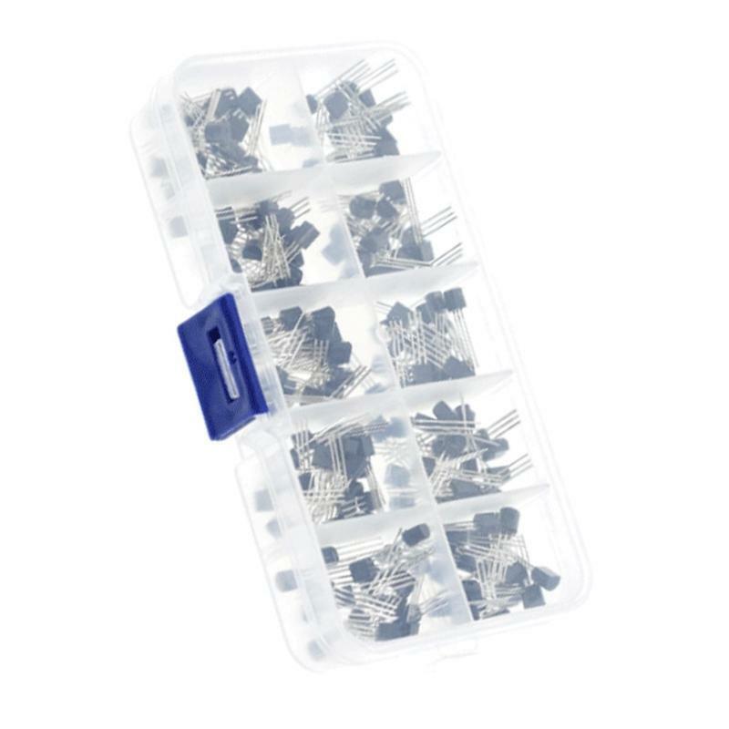 10 Values 200pcs Transistor kit, Transistor Assortment BC337 BC327 2N2222 2N2907