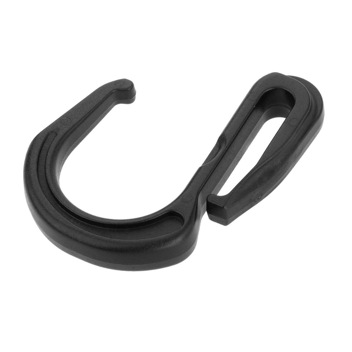 Black Strap Hook Webbing Camping S-Shaped Belt Carabiner Clip  Clip