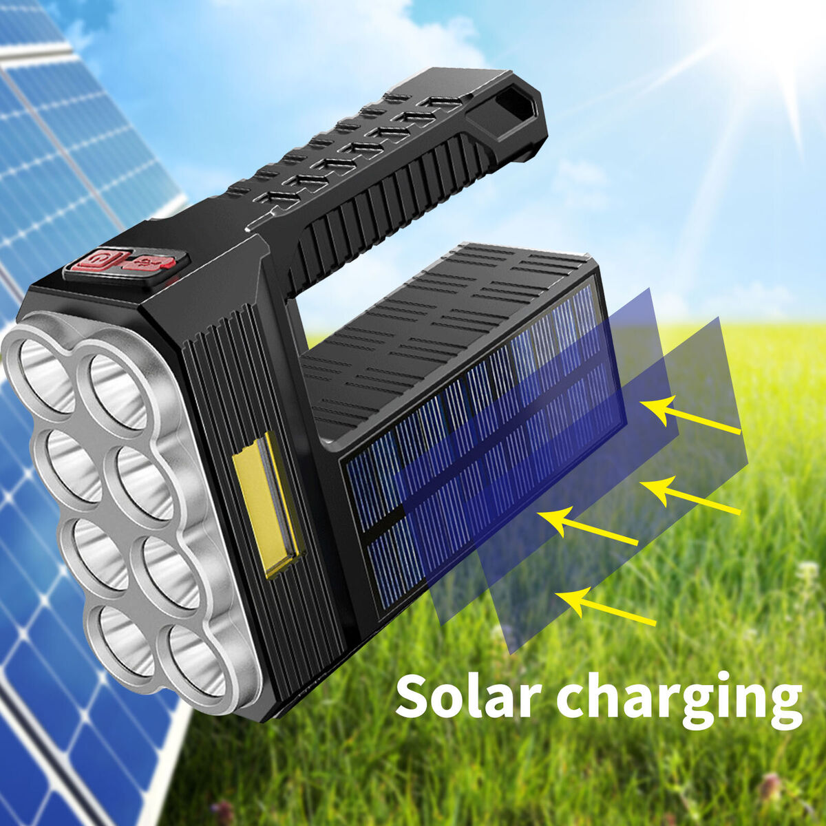Rechargeable Light Solar & USB Charge Waterproof Mobile Lighting Products