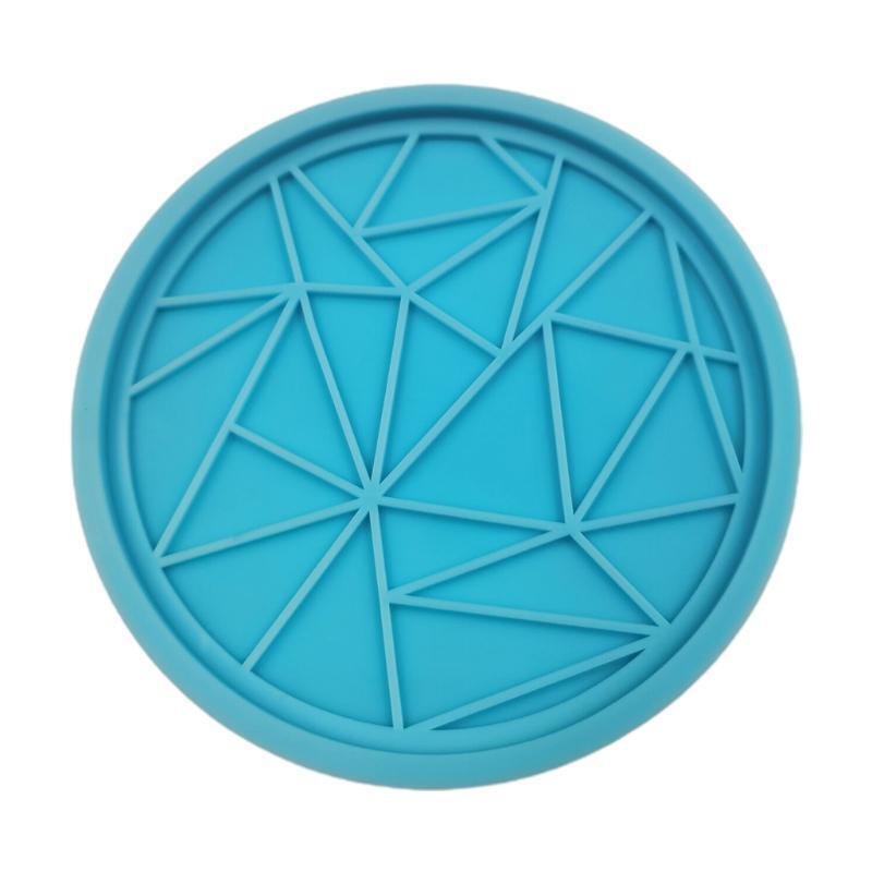 Jewelry Making Silicone Epoxy Mould DIY Art Crystal Geometric Agate Coaster Mold