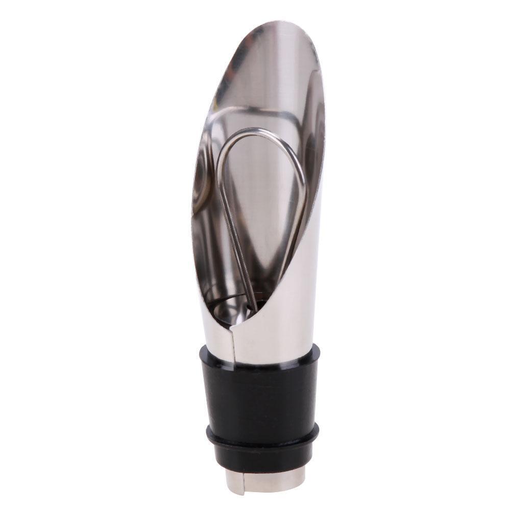 2 in 1 Stainless Steel Red Wine Stopper Pour Funnel Fresh Wine Stopper Tool