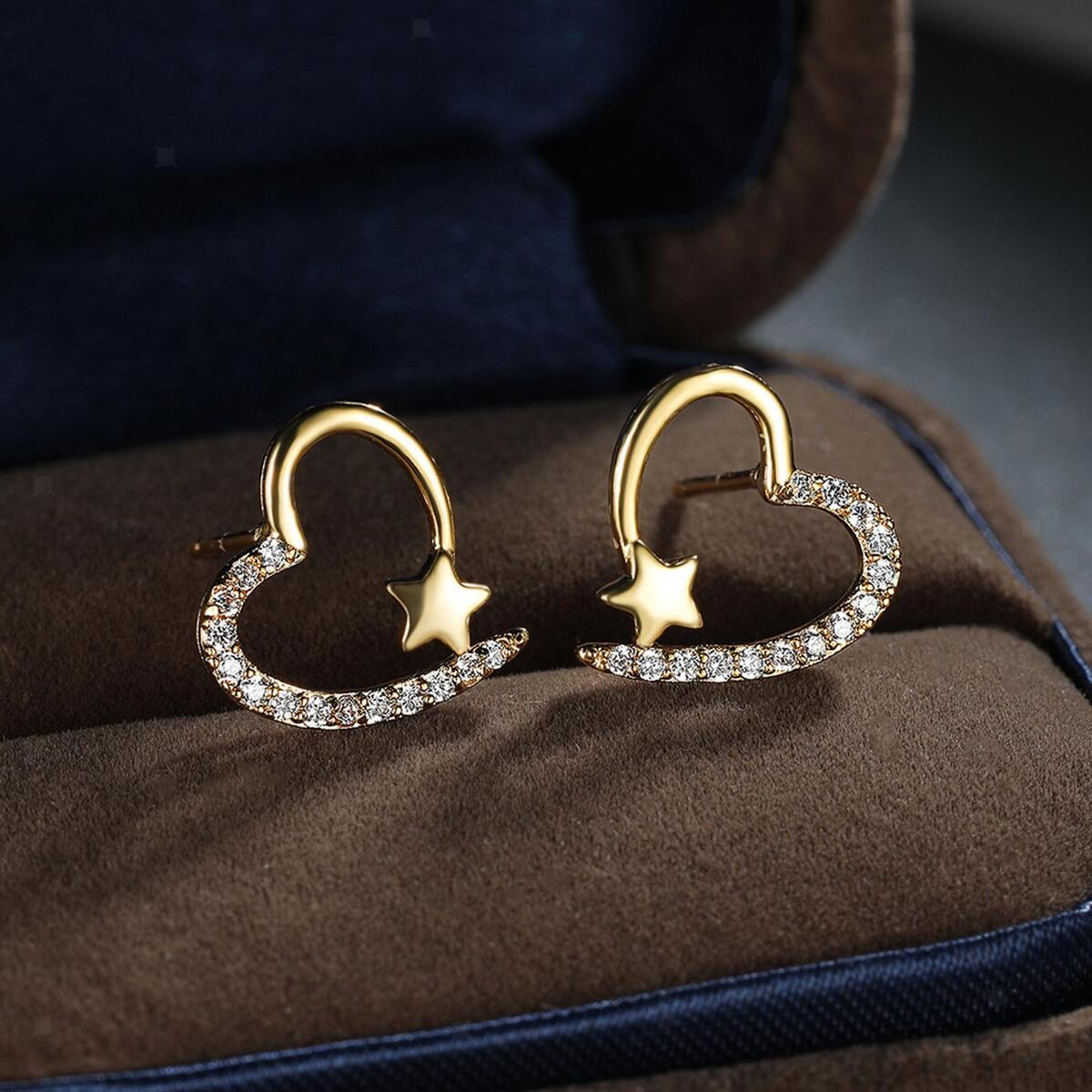 Heart  Earrings Small Heart Hoop Earrings for  Teen
