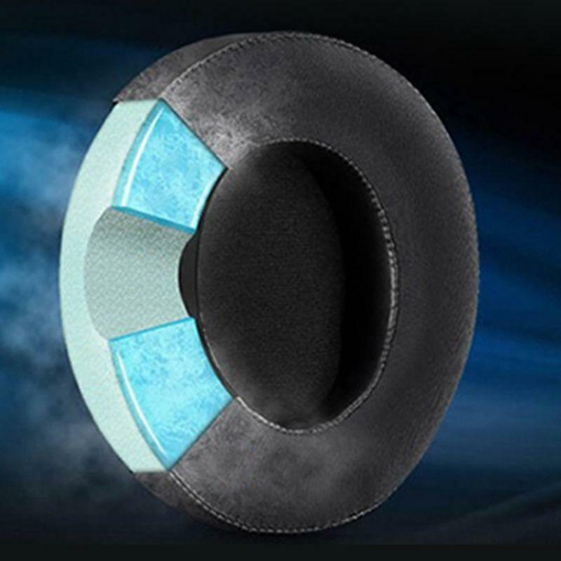 1Pair Leather Earpads Breathable Ear Pad Cushion for Razer Nari 7.1 THX Headset