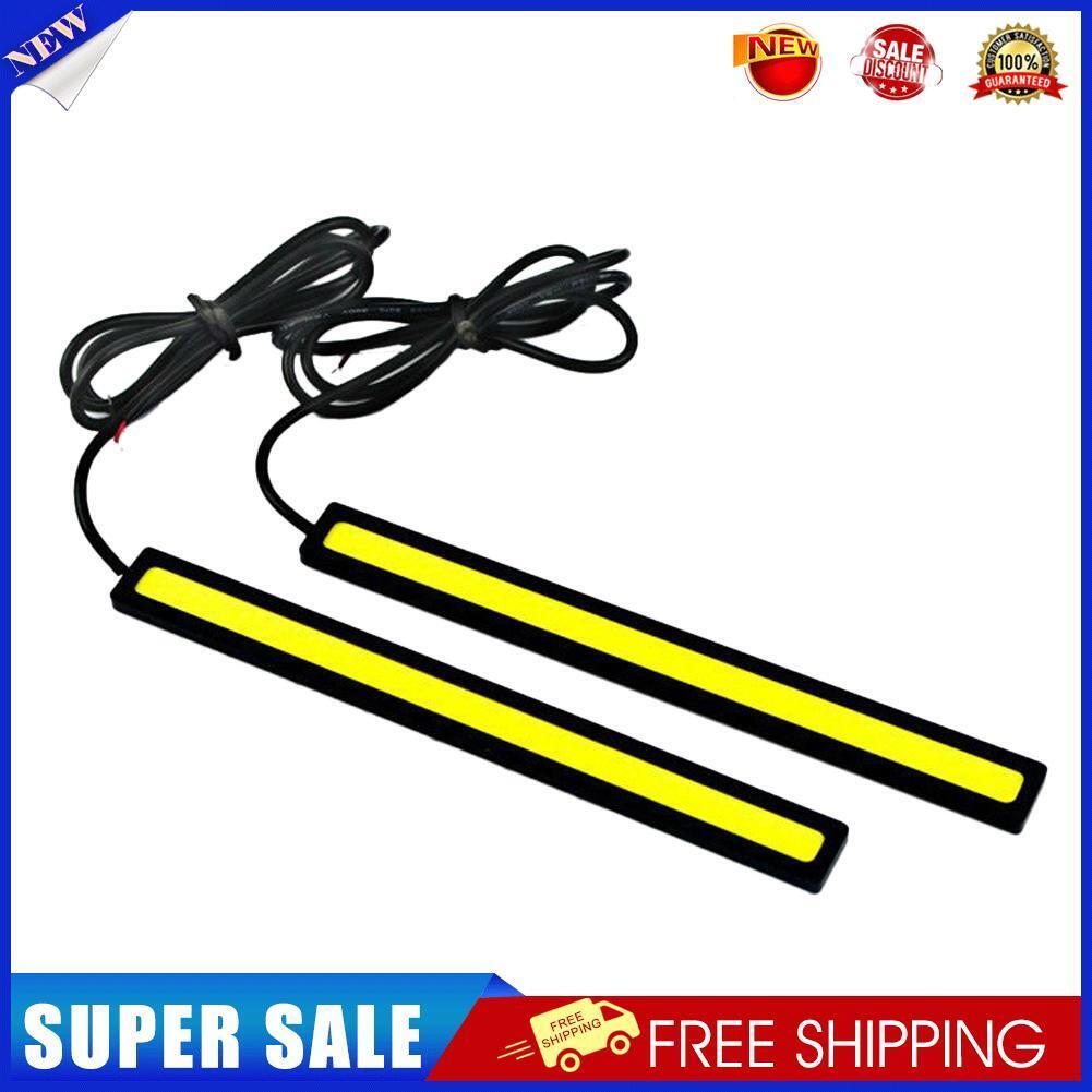 2pcs Waterproof 12V LED COB Car Auto DRL Driving Daytime Running Lamp Fog