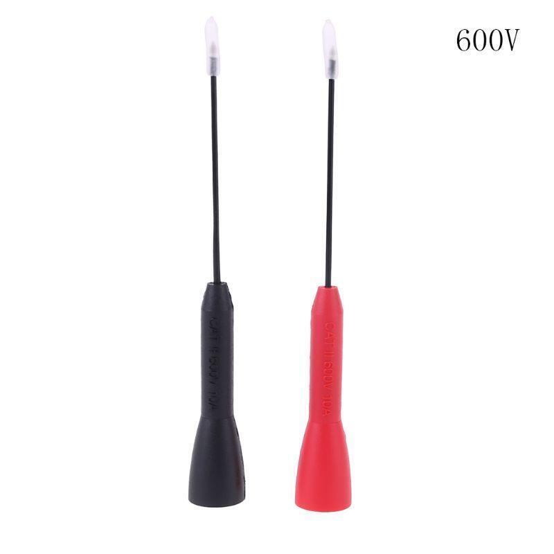 2 Pieces Multimeter Test Lead Extention Back Probes Sharp Needle Micro