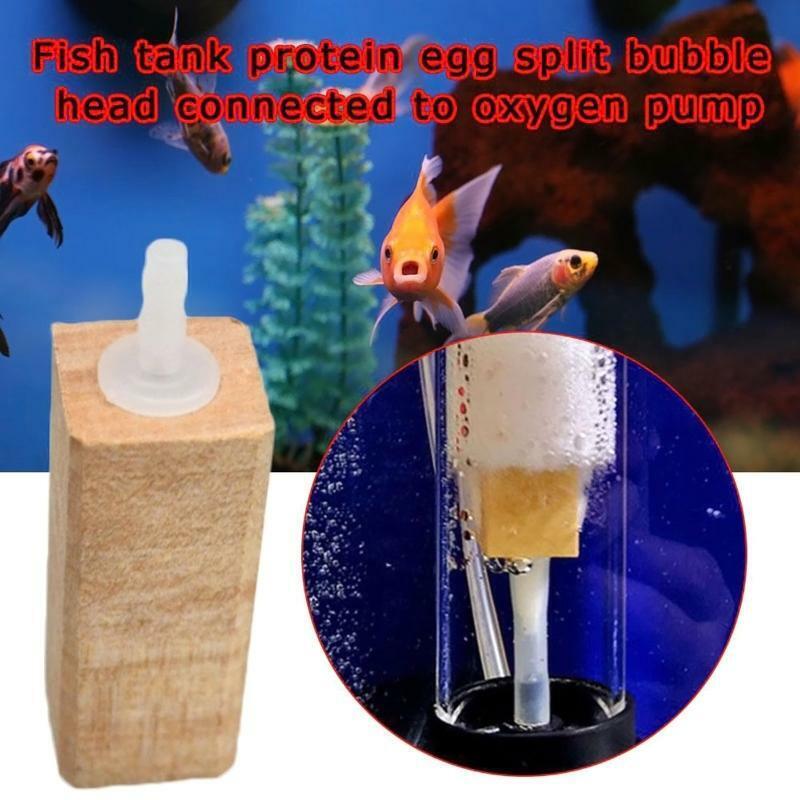 Wooden Air Stone Bubble Release Aquarium Air Stone for Hydroponics Aquaponics