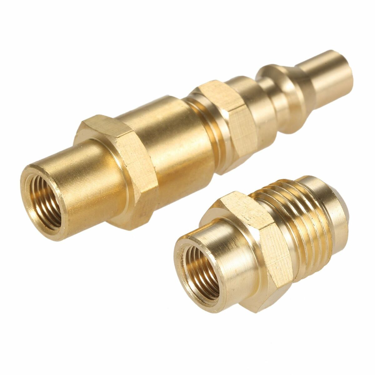 Propane Quick Disconnect Adapter for Weber Q Gas Grill+3/8" Male Flare Adapter