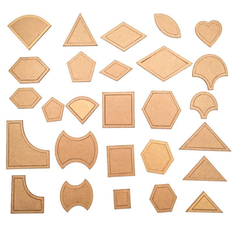 Acrylic Patchwork Quilters 54Pcs/Set Stencil Template Handmade Mixed Quilt  Tool