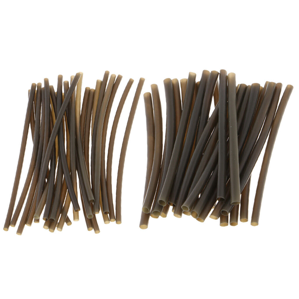 50x Heat Shrink Rig Tube Carp Hair Rigs Fishing Hook Sleeves Pipe
