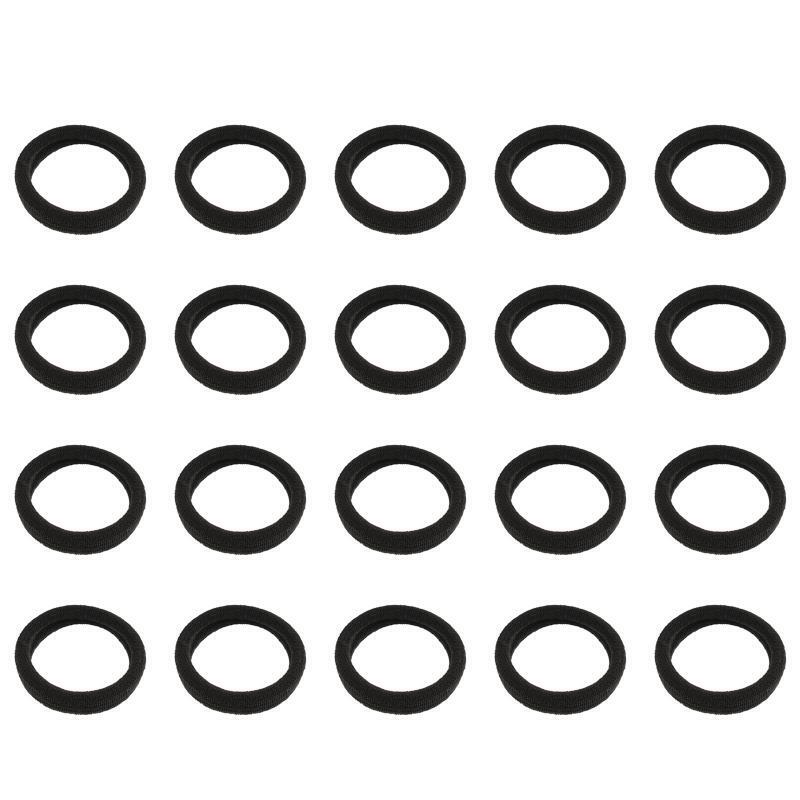 20Pcs Elastic Hair Ties Ponytail Holders Bulk Hair Ties No Metal Gentle Elastic