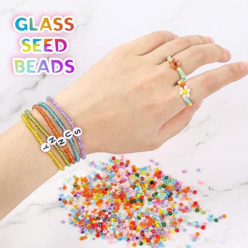 Bracelets Craft and Art Glass Alphabet Letter Bead for DIY Arts and Crafts Gift