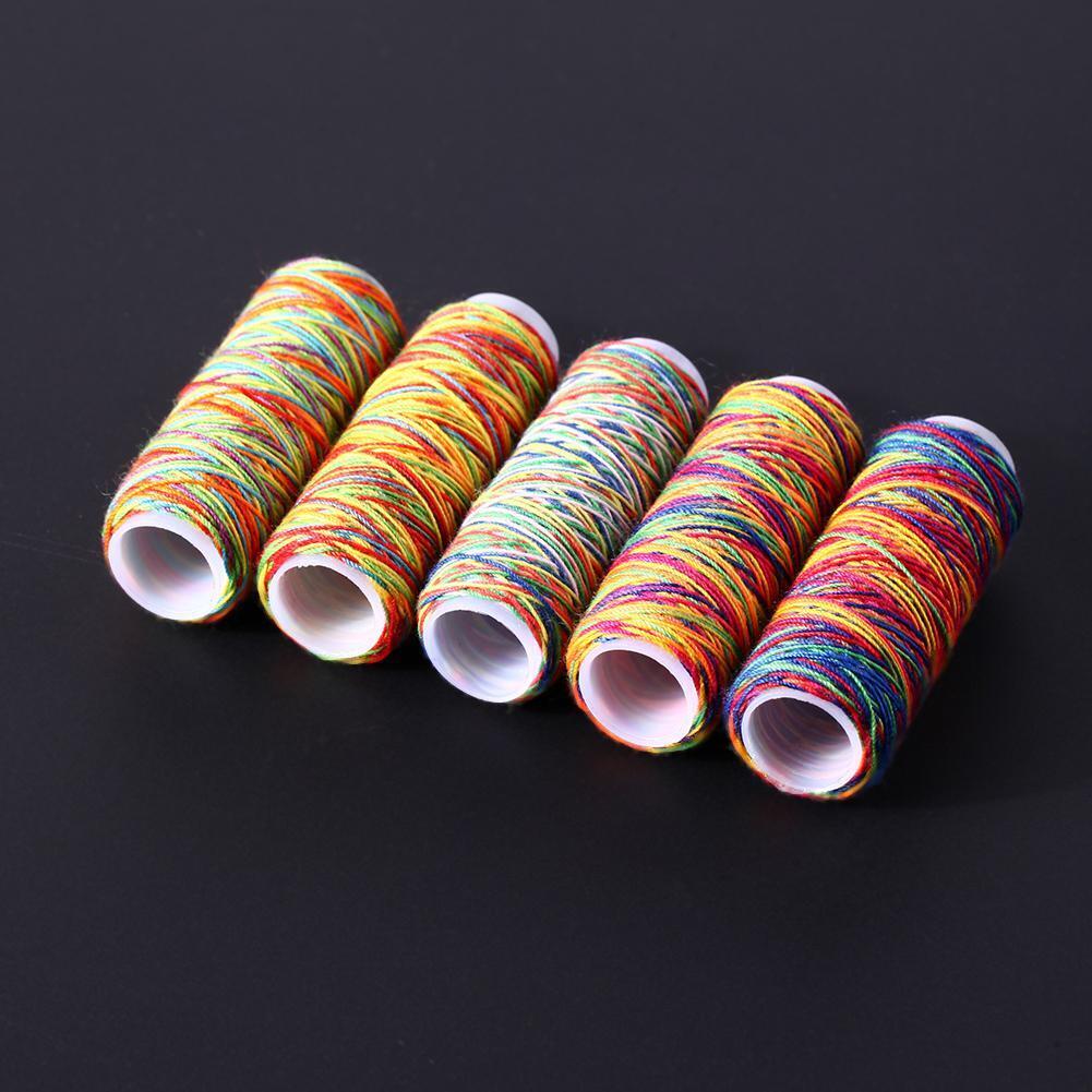 5pcs Hand Stitched Denim Thread Line DIY Sewing Thread for Bags Jeans