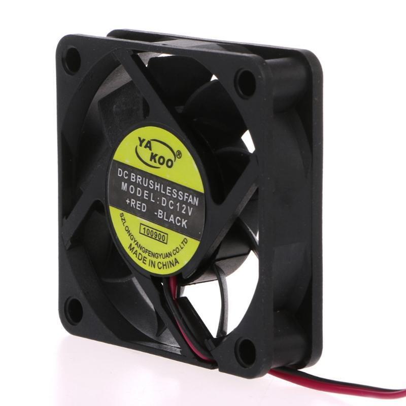 DC 12V 2-Pin 60x60x15mm PC Computer CPU System Sleeve-Bearing Cooling Fan 6015