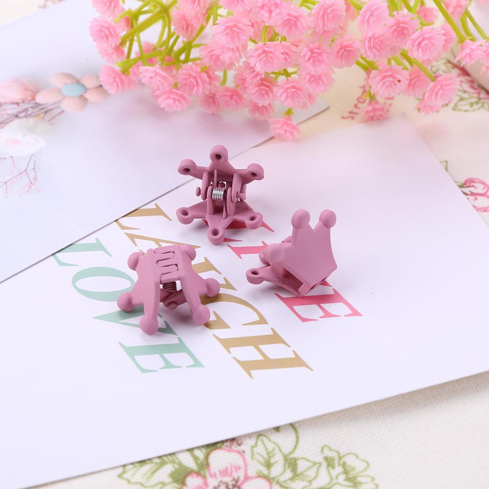 10pcs Crown Hair Clips Children Girls Claw Barrettes Mini Jaw Hairpin (09)