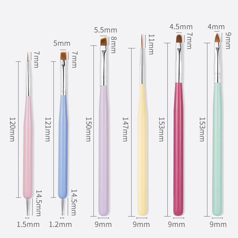 Nail Art Brush Nail Painting Dotting Tool Kit Nail Liner Brush Nail Dotting Pen