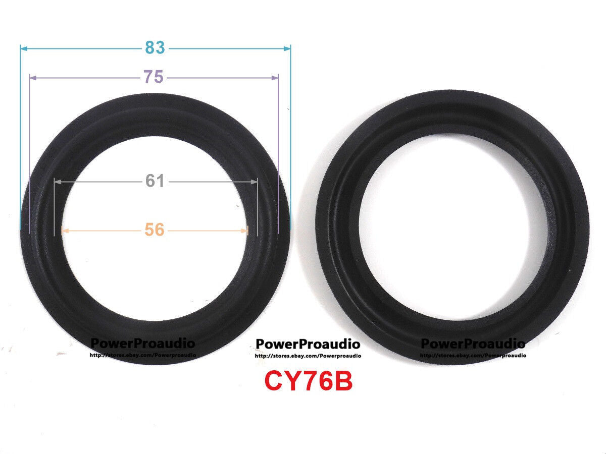 Brand New 10 piece 4 inch Subwoofer Rubber Surrounds 83 75 61 56 mm