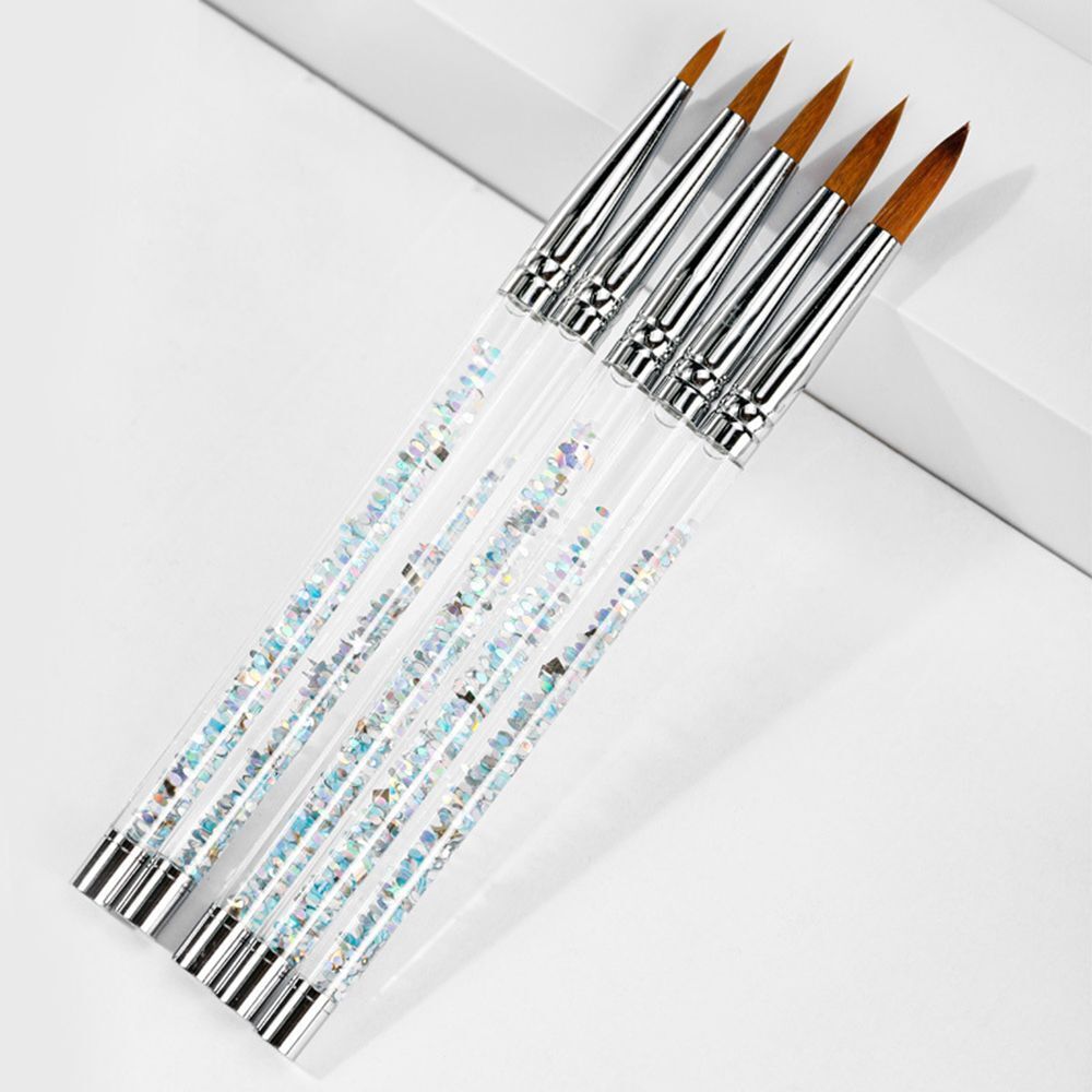 Manicure Tool Nail Art Brush For Acrylic Powder 100% Nylon Acrylic Nail Brush