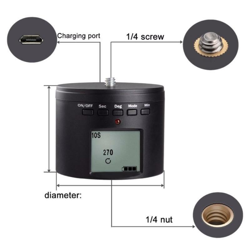 Multifuction Electric Rotate 360 Adapter for Camera Accessories