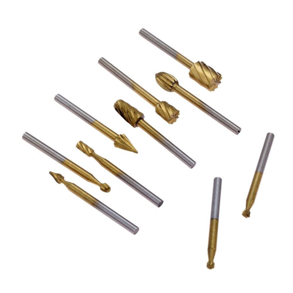 High Carbon Steel Milling Rotary Burr Router Bits Files Wood Cutter Carving Tool