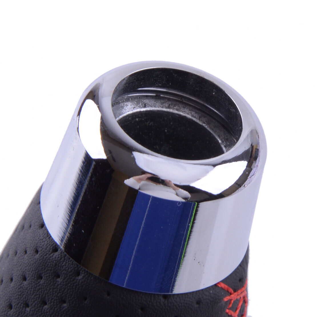 Universal 5 Speed Black Leather Manual Car Gear Shift Knob Shifter Lever Durable