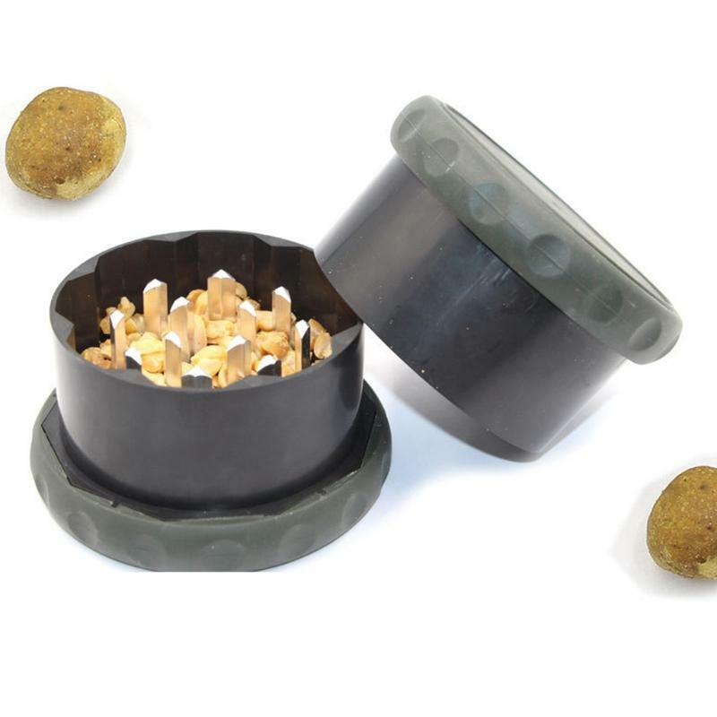 Plastic Grinding Bait Box Aluminum Thick Rubber Broken Fishing Lure Case Shredde
