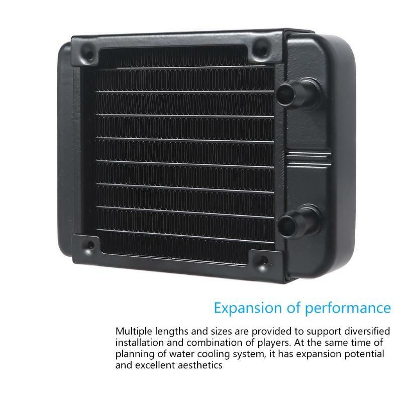PC Aluminum Radiator Water Cooling 8 Tubes Heat Exchanger Fast Heat Dissipation