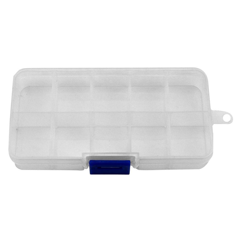 10 Slots Portabel Plastic Fishing Lure Hook Tackle Box Tool Storage Case