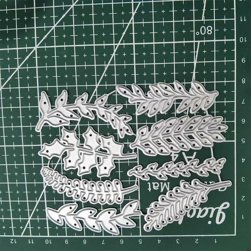 Leaves Metal Cutting Dies Stencil Scrapbooking DIY Album Stamp Paper Cards