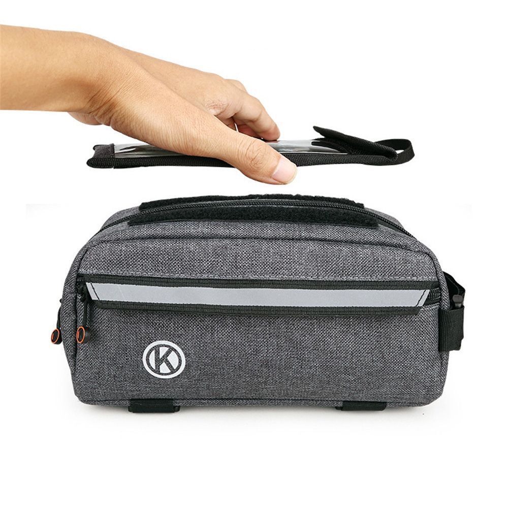 Holder Bicycle Frame Storage Bag Top Tube Pannier Touch Screen Bicycle Bags