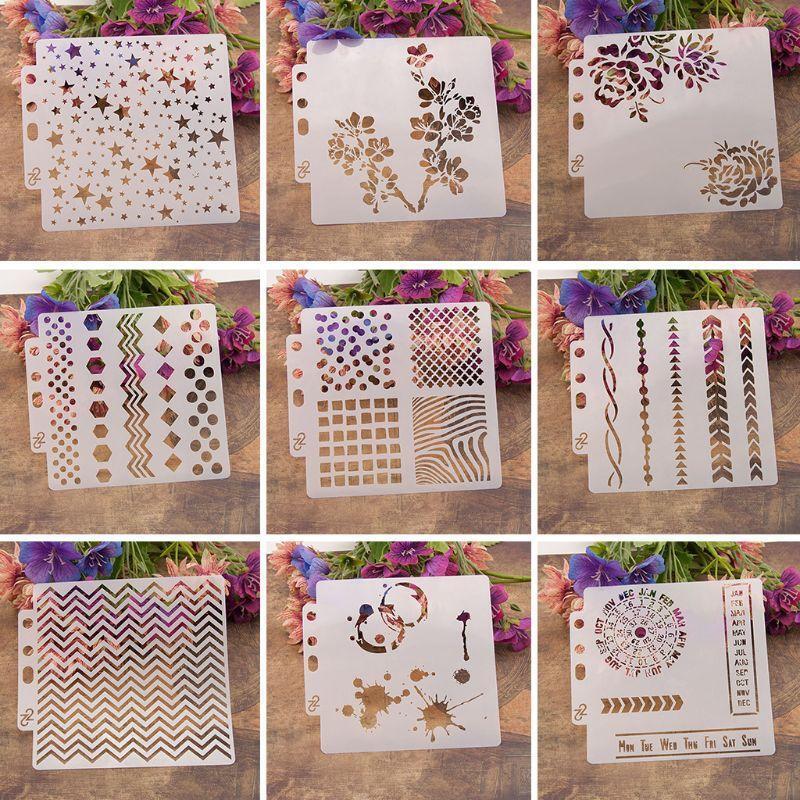 Heart Painting Stencil Template Scrapbooking Embossing Stamping Album Crafts