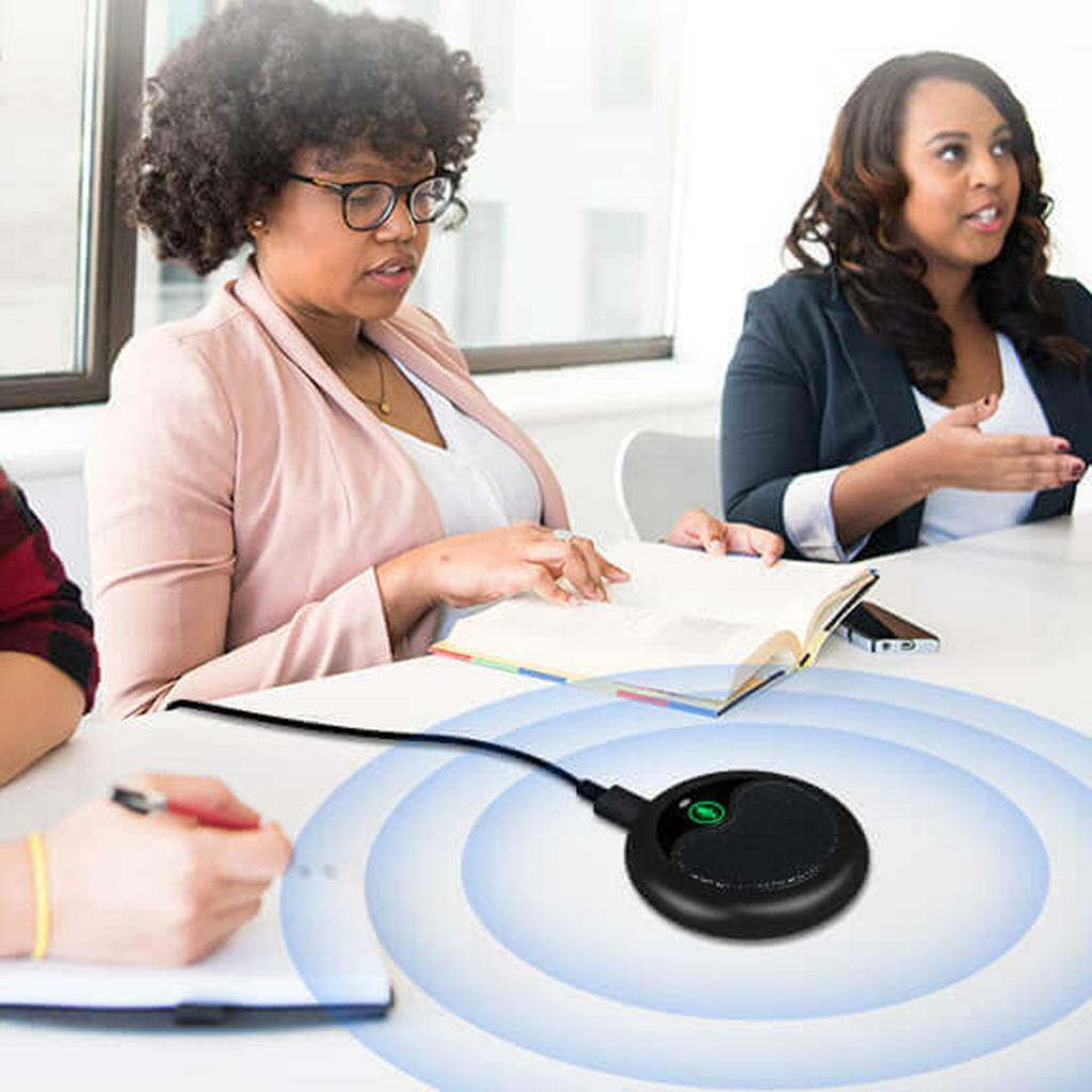 USB Conference Microphone with Mute Stereo for Chatting Webinar Computer