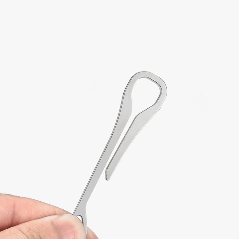 Practical Keycahine Clips Stainless Steel Keys Organzier Hook forClothing Pocket