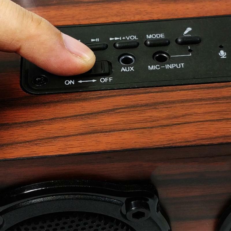 Portable Bluetooth-compatible Speaker Stereo Dual-Bass with Imported Chip & Bass