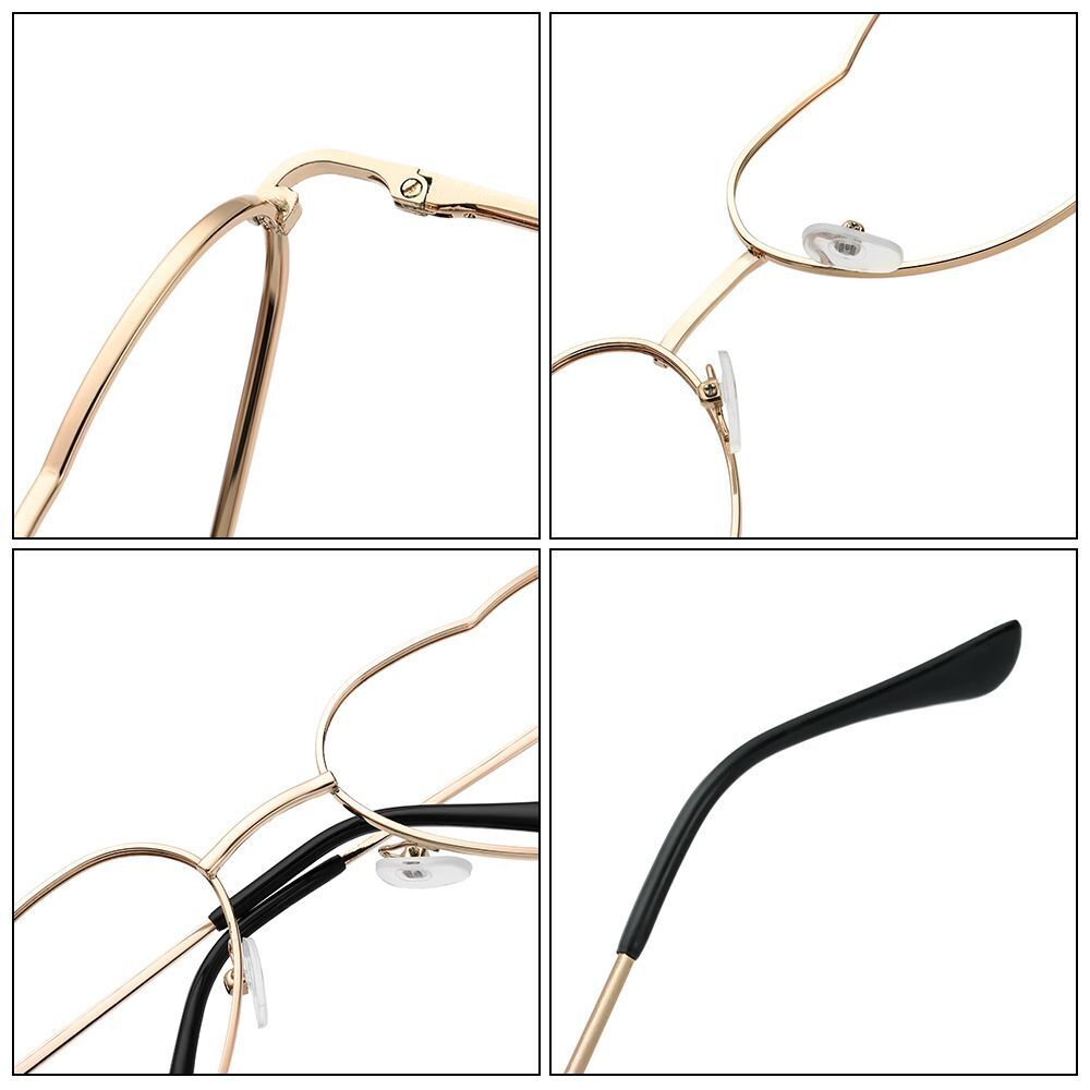 Heart-shaped Frames Photography Eyeglasses Decoration Eyewear Glasses Frame