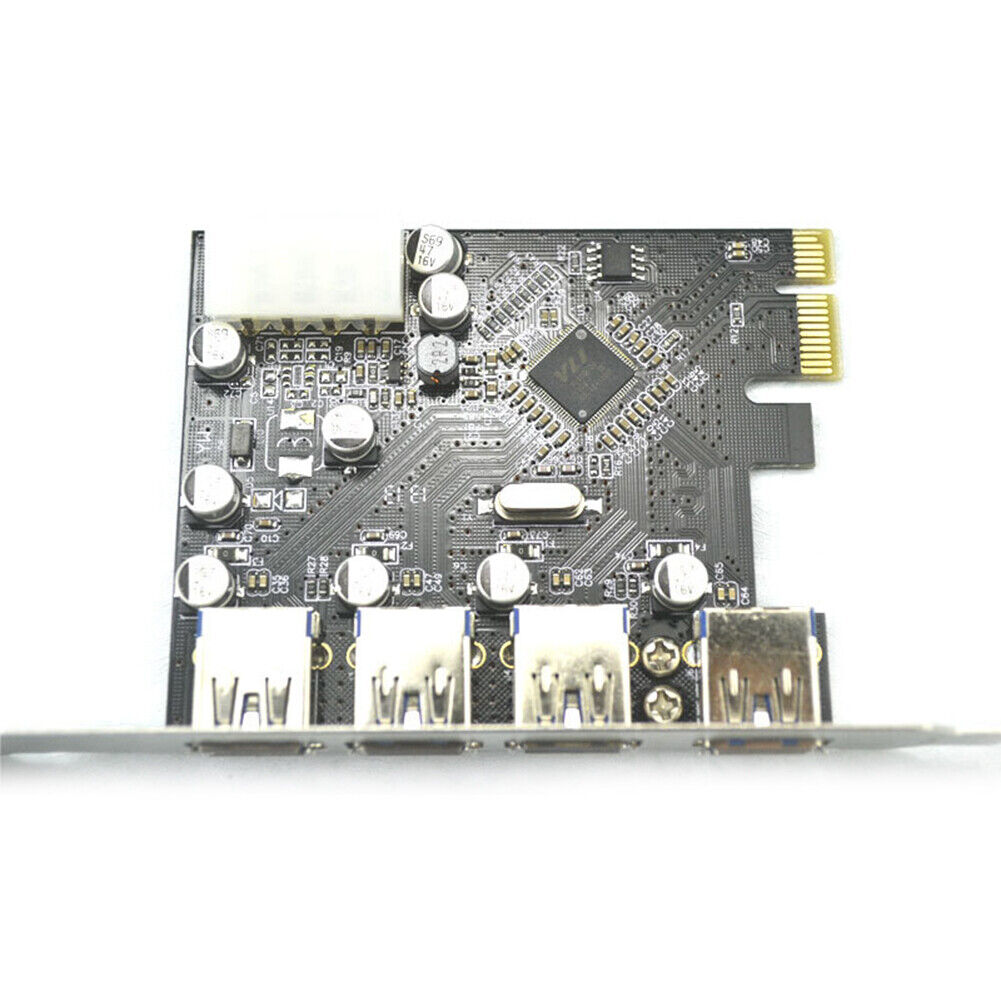 4 Ports PCI-E to USB 3.0 HUB PCI-E Express Expansion Card Adapter Connector