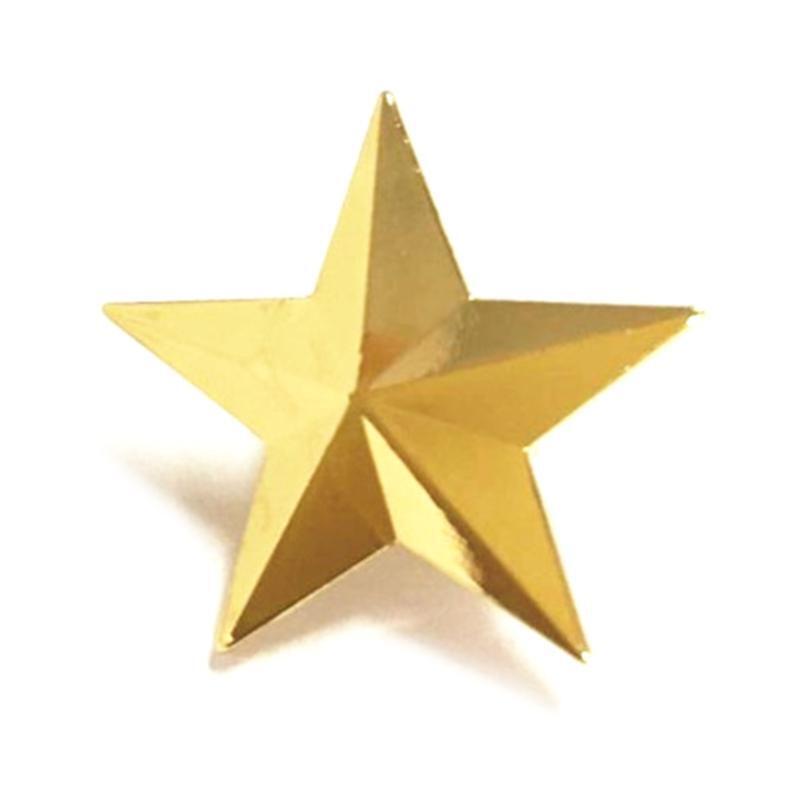 Women Mens Pentagram Brooch Badge Clips for Shirt Dresses Backpack Ornament