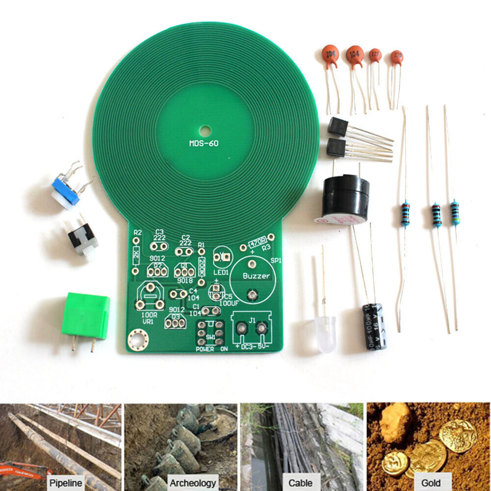 DIY Kit Metal Detector Electronic Parts 3-5V 60mm Non-contact Board Module