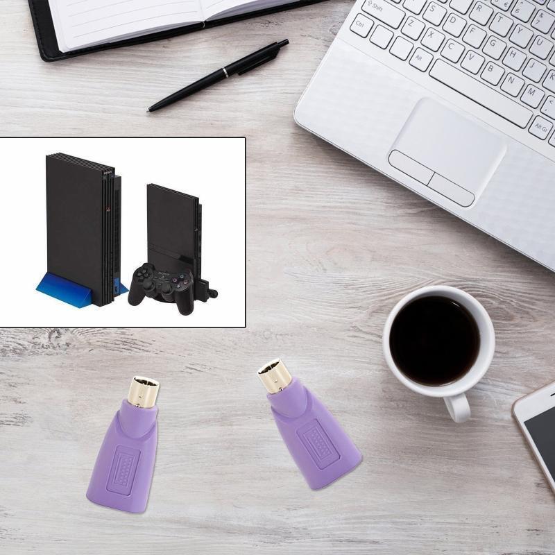 Adapter for PS2Game Console Anti Oxidation Converter Mini Male Adapter for Mouse