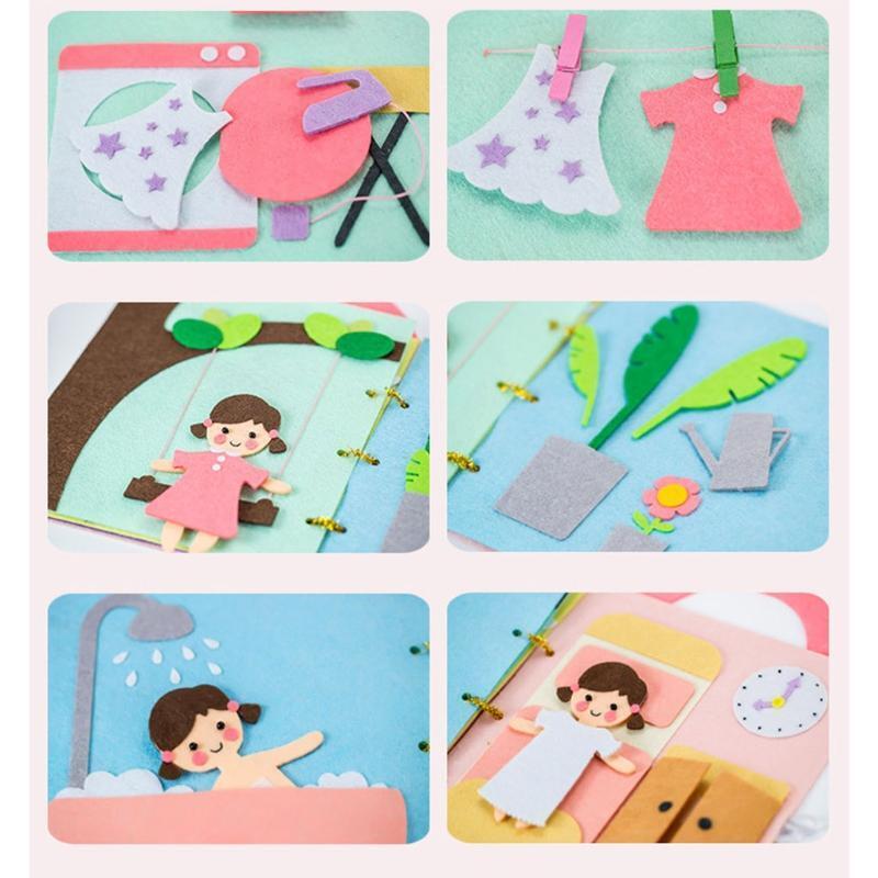 Fun Interactive Baby Book with Daily Life Activities Kids Behavior Training Book
