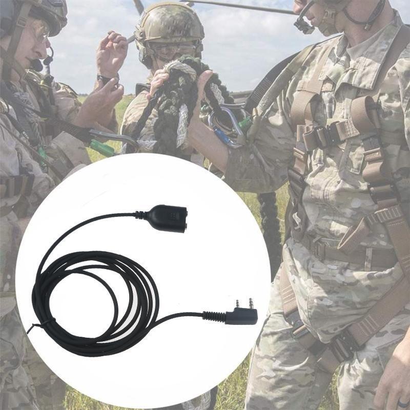 Microphone Cable for Kenwood for BaoFeng UV-5R BF-888s Walkie Talkie K type 2Pin